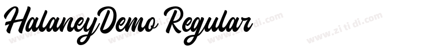 HalaneyDemo Regular字体转换